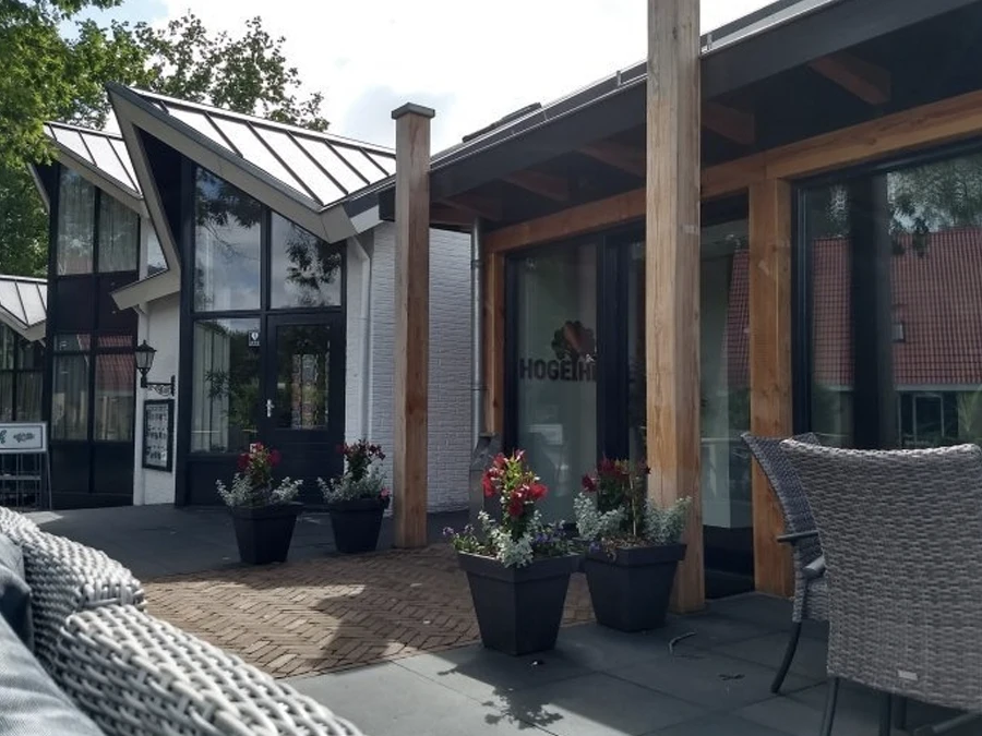 luxe vakantiebungalow hoge hexel receptie